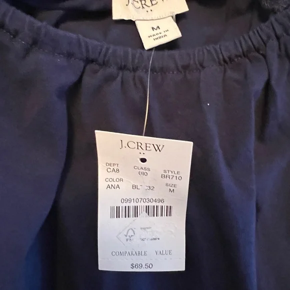 Womens J.Crew Navy Top - Picture 6 of 6